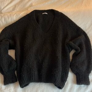 Black chunky sweater